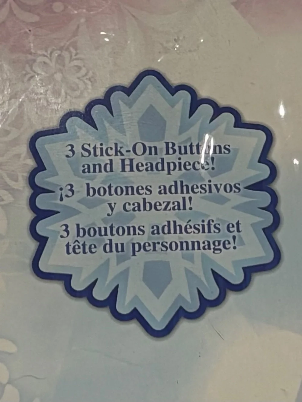 Disney Frozen Olaf Costume Accessory Kit Headpiece + 3 Buttons Kids 4+